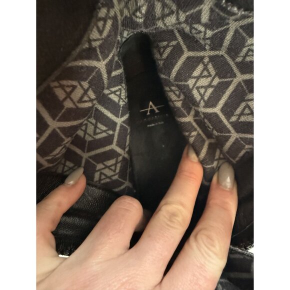 NEW Aquatalia Amii Leather Front Zip Combat Boots Black W Sz  US 11 $440 [jb] - Picture 13 of 13